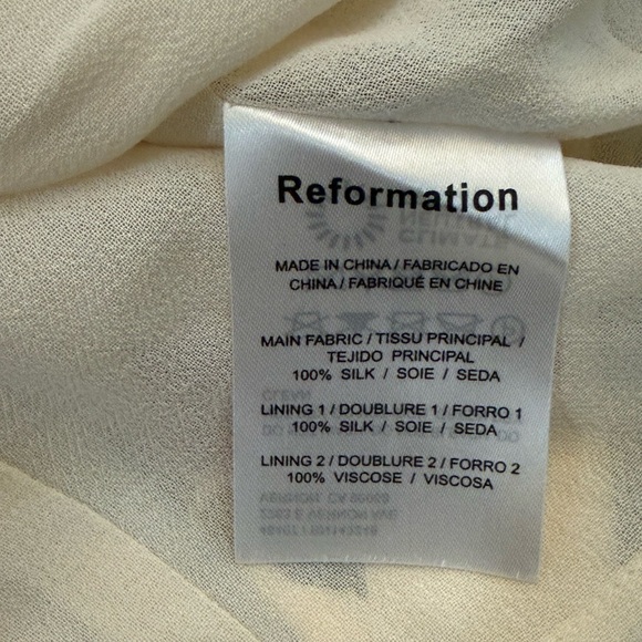 Reformation Silk Mini Dress Strapless Floral Spring Feminine Coquette Chic - Picture 8 of 9